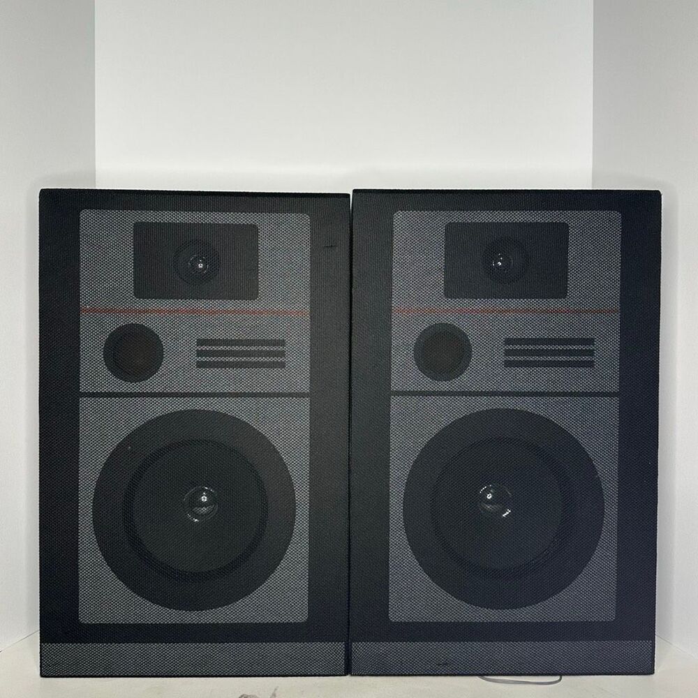 Vintage 3-Way Bookshelf Speakers 1970s/1980s Set of 2